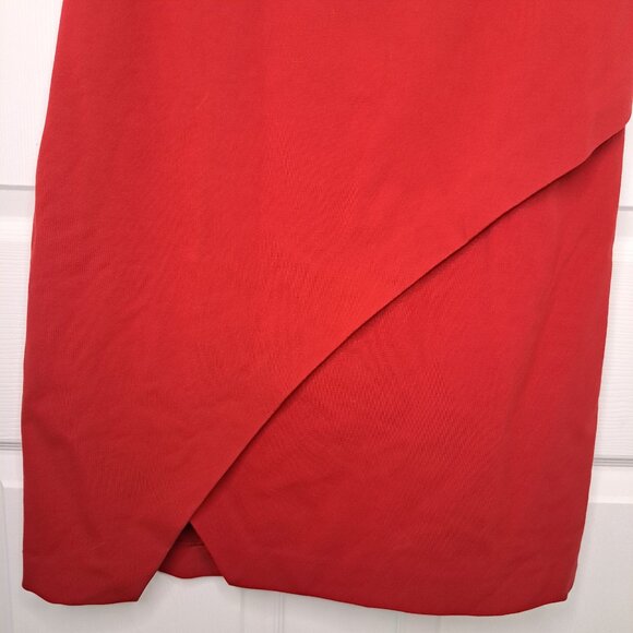 Diane Von Furstenberg Jenn Red Sleeveless Shift Dress Size 6 - Picture 4 of 7